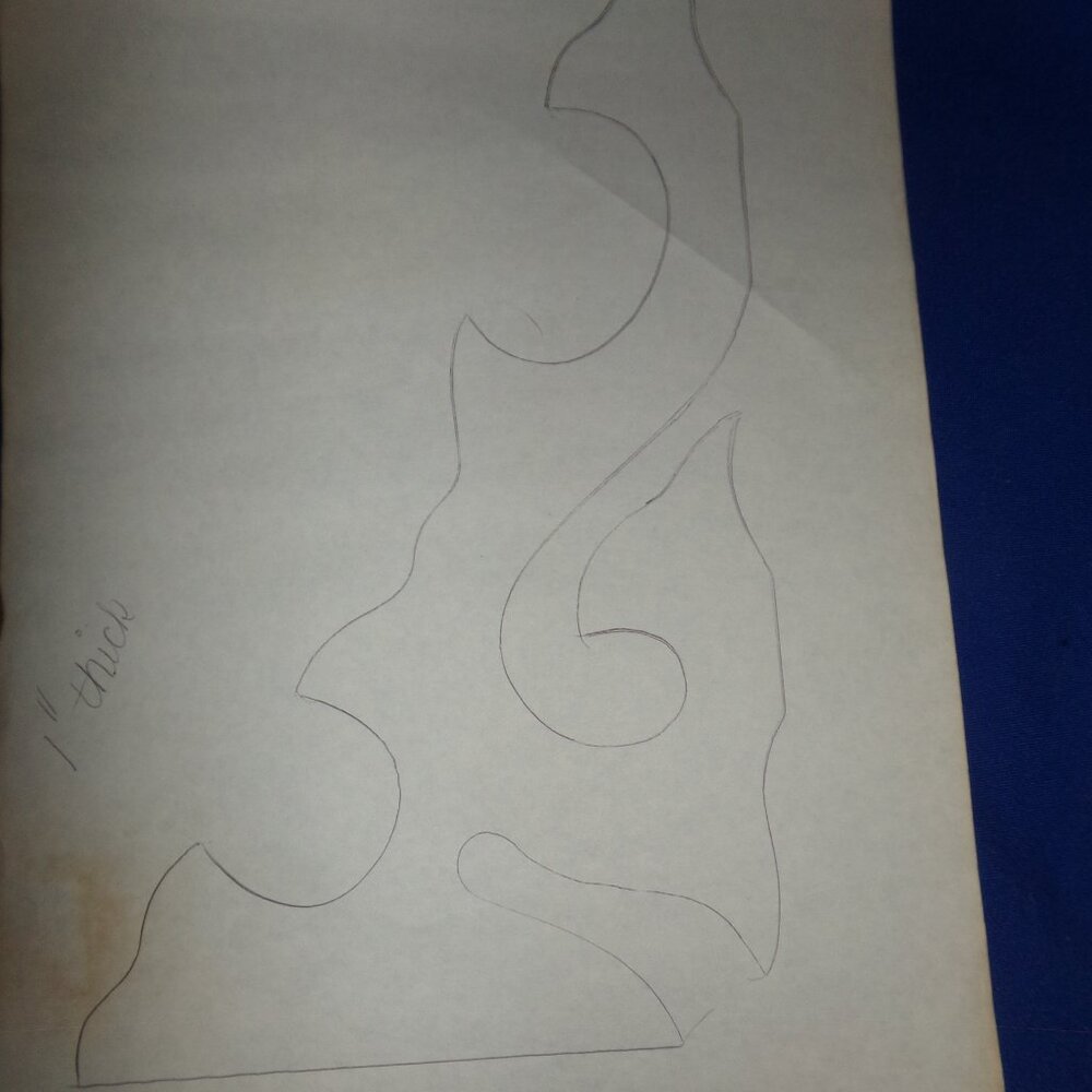 Handmade Woodworking Scroll Design Pattern - Picture 2 of 4